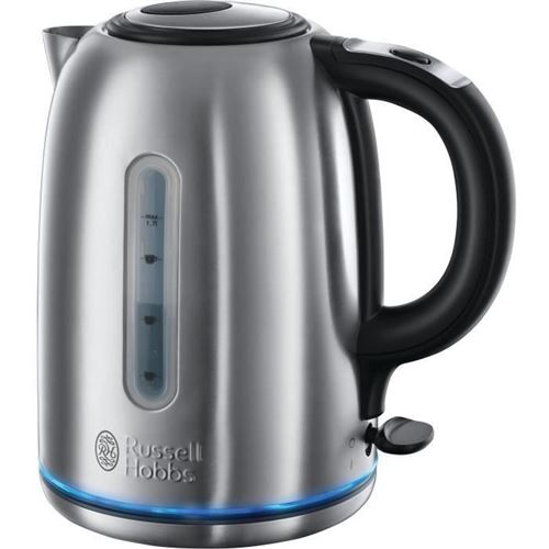 Russell hobbs bouilloire buckingham - technologie silencieuse, ébullition rapide, 1.7 l, 2 400 w, acier brossé, 20460-70