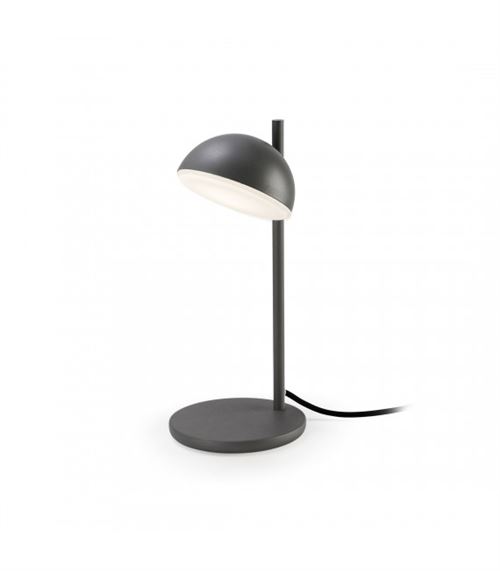 Lampe Talk, aluminium et verre, gris urbain