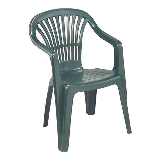 Chaise de jardin empilable en résine couleur vert SCI180VE