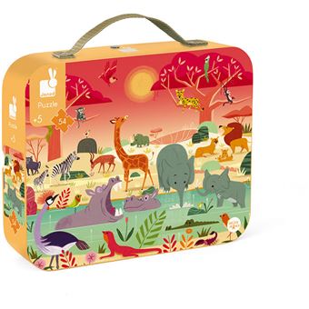 Puzzle Janod Réserve animalière 54 pièces
