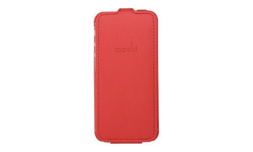 Moshi Concerti - Étui pour téléphone portable - cuir texturé - rouge airelle - pour Apple iPhone 5