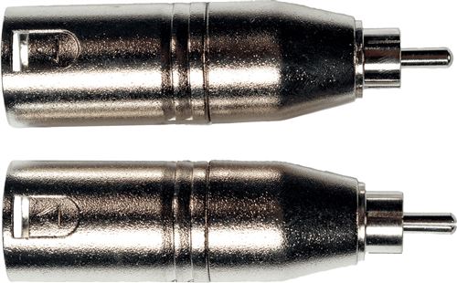 2 Adaptateurs Yellow Cable AD19 - RCA Mâle/XLR Mâle