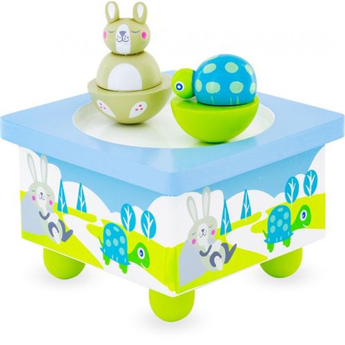 Boite musicale Tortue et Lapin