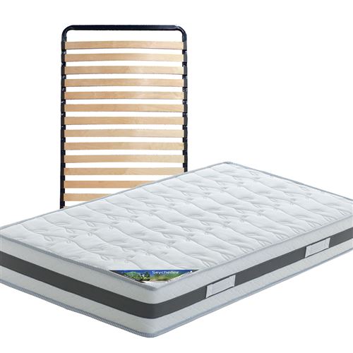 Seychelles - Pack Matelas + Lattes 80x200