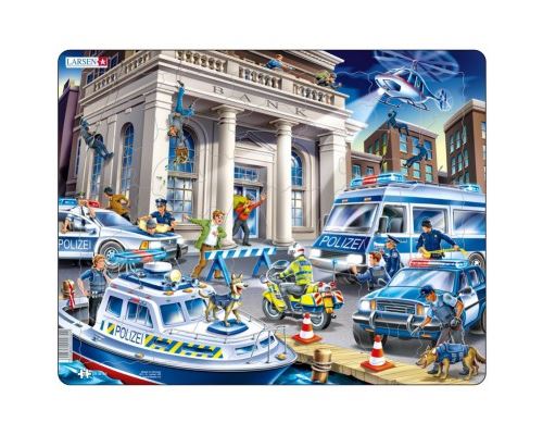 Puzzle 43 Pièces : Puzzle Cadre - Intervention de Police, Larsen