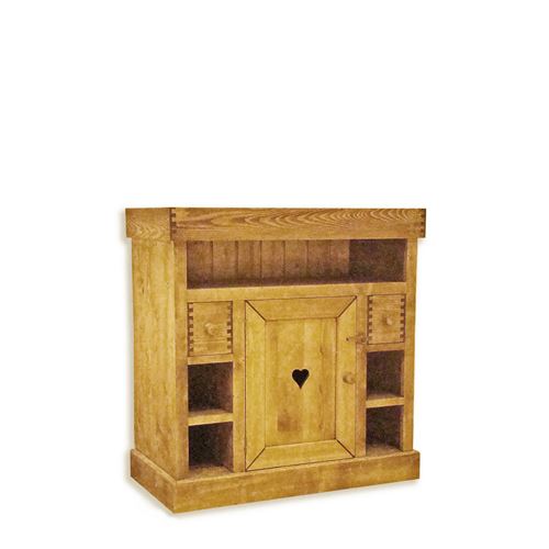Meuble TV MEGEVE 1 Porte 2 Tiroirs 90 cm