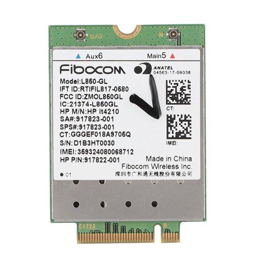 Module L850-GL 4G Carte réseau sans fil WiFi LTE-FDD WCDMA pour HP ProBook 440 G5