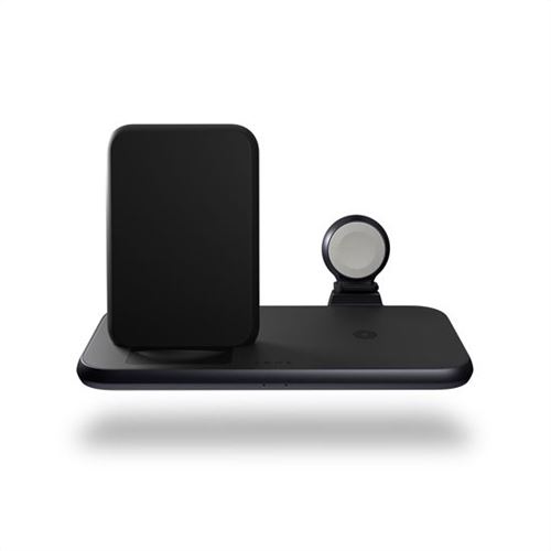 Zens Aluminium Series 4 in 1 - Draadloze oplaadstandaard + netadapter - 45 Watt - Apple Fast Charge, FC (USB) - op kabel: USB-C - zwart