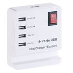 Chargeur pour téléphone mobile Non renseigné Station de bureau Hub Voyage  USB à plusieurs Port 12A 60W Chargeur de charge rapide