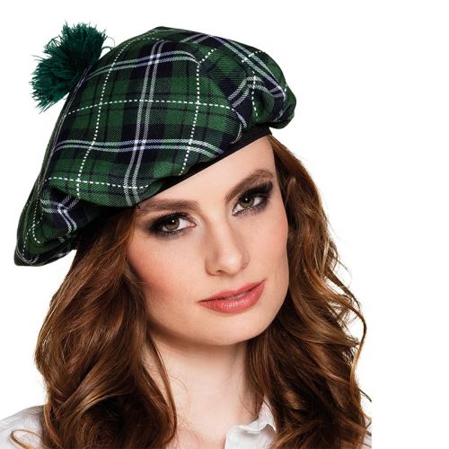 béret écossais vert adulte
