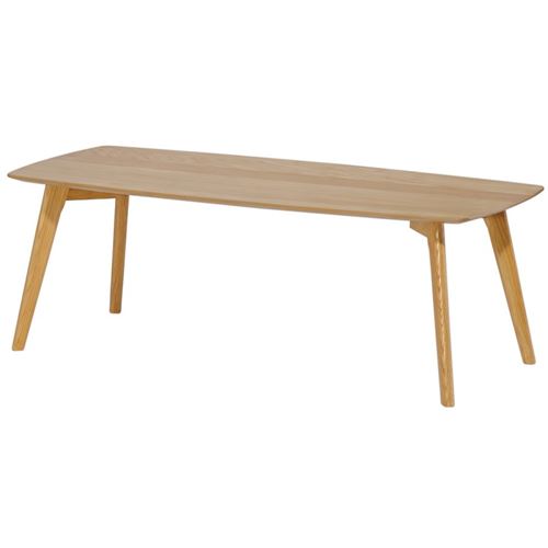 Table basse 40x110x50cm - gris et naturel
