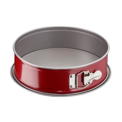 Tefal Moule A Charniere Delibake En Acier - Ø 23 Cm - Rouge et Gris