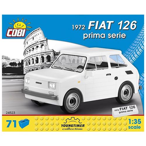 Cobi kit de construction Fiat 126 Prima Series boys blanc 71 pièces
