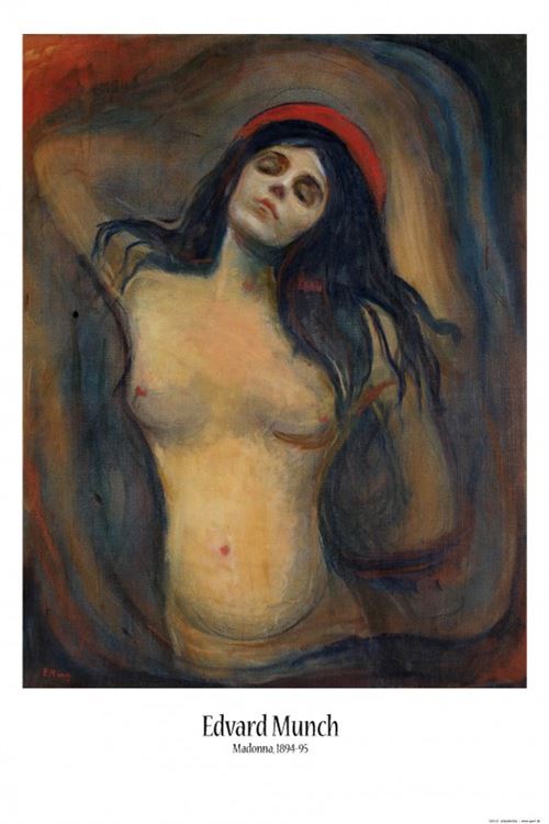Edvard Munch Poster - Madonna, 1894-1895 (91x61 cm)