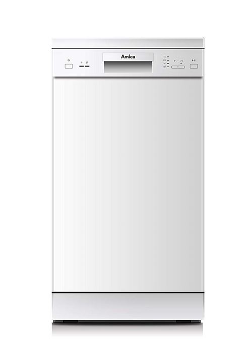 Amica GSP 14742 W Autonome 9places A+ lave-vaisselle - Lave-vaisselles (Autonome, Acier inoxydable, Compact (45 cm), Tactil, LED, 1,5 m)