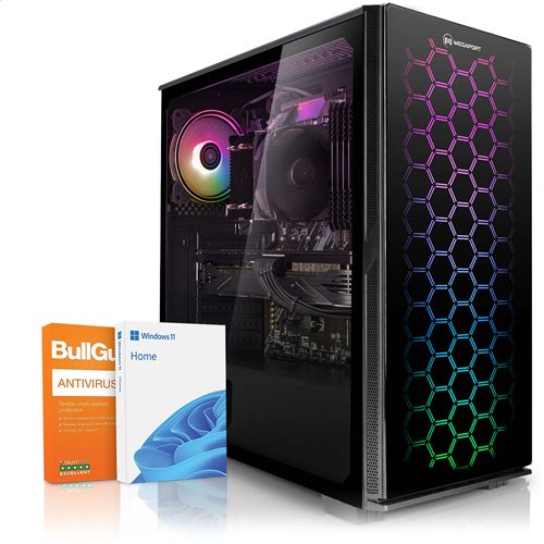 Megaport Super Mega Pack Champion Unite Centrale Pc Gamer Complet Intel Core I3 10100 Ecran Led 24 Clavier Et Souris Gamer Geforce Gtx 1650 16go 240 Go