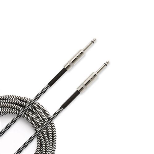 Planet Waves PW-BG-15BG - Câble instrument tressé Custom, gris, 4,5 m