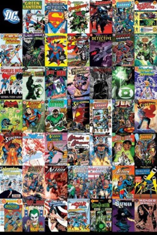 DC Comics Poster - Montage, Couvertures (91x61 cm)