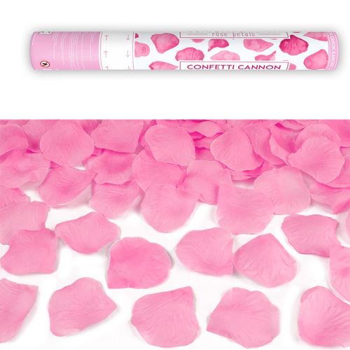 Petit canon à confettis - papier motif coeurs - L'Entrepôt de la Fête