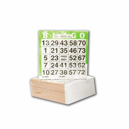 500 feuilles de bingo jetables