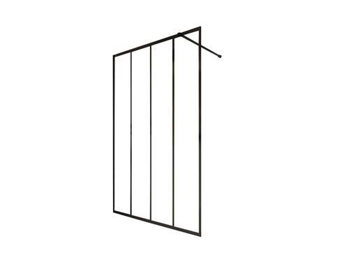Paroi de douche à l'italienne style industriel ATALIA - 120*200 cm