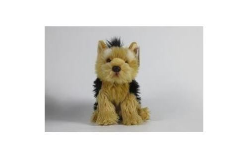 NICOTOY Peluche Yorkshire Floppy avec billes - 26 cm