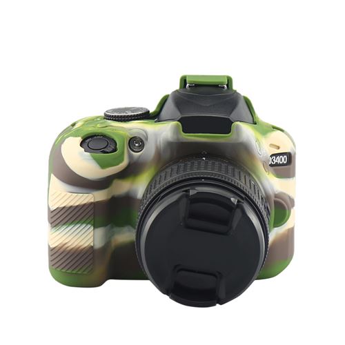 En Caoutchouc Souple En Silicone Coque Couvercle De Protection Pour Nikon D3400 Caméra Sac Tampon XJPJ182
