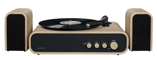 Crosley Gig platine vinyle Bluetooth avec enceintes externes - naturel