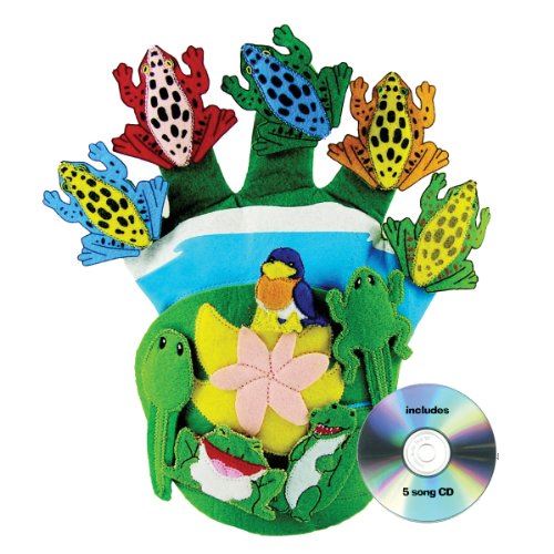 Get Ready Kids Glove Puppet Set Wide Mouth Bullfrog and Friends