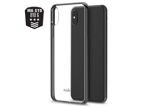 Coque Bumper iPhone XS Max Moshi Vitros - Noir / Clair