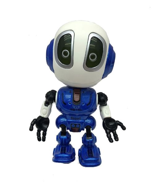 TOM robot avec enregistreur vocal 10 cm bleu