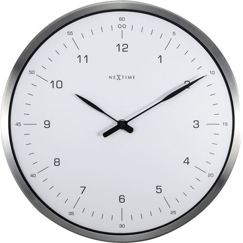 NeXtime NE-3243WI Horloge murale 60 Minutes à ~ 33 Métal Blanc