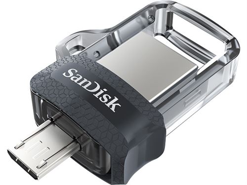 Clé Double Connectique USB 3.0 SanDisk Ultra Dual Drive m3.0 OTG 64 Go