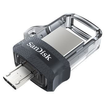 Clé Double Connectique USB 3.0 SanDisk Ultra Dual Drive m3.0 OTG 64 Go - 1