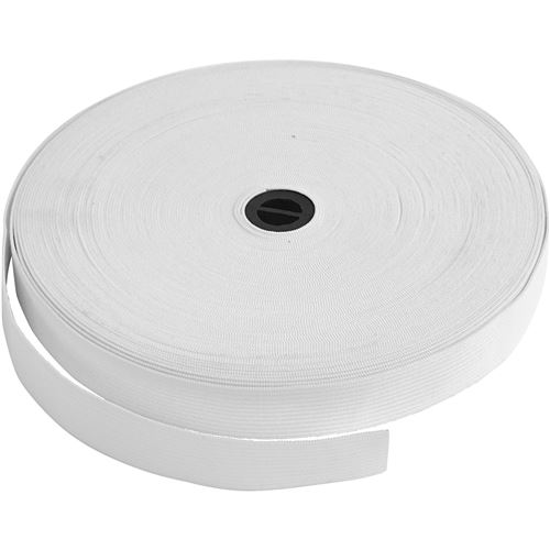 Creotime élastique 25 m 20 mm blanc