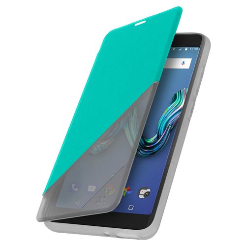 Housse Wiko Tommy 3 Etui Clapet Fenêtre Coque Rigide Original Wiko Vert