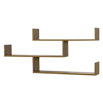 Étagère Murale 3 Niveaux Effet Béton - Rangement Design Jusqu'à 14 Kg - Idéale Salon, Chambre, Bureau