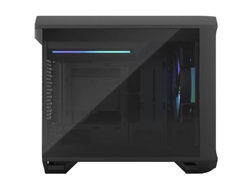 Fractal Design Torrent Nano RGB - Tour - Mini-DTX - panneau latéral fenêtré (verre trempé) - pas d'alimentation (ATX) - teinté noir clair - USB/Audio
