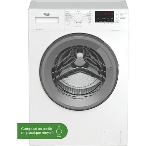 Beko Lave-Linge Hublot Wuv9212Xsw - 9 Kg - Induction - L60Cm - 1200 Trs/Min - Blanc