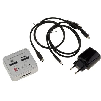 Station D'Accueil Docking M.2 SATA + NVMe USB 3.2 Gen2 10Gbps - Clone Hors-ligne + Lecteur SD Express