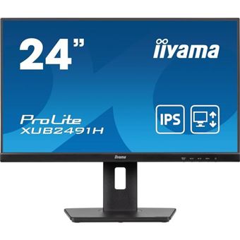 Écran PC - XUB2491H-B1 - 23,8 FHD - IPS - 100Hz - 0,5ms - HDMI/DP - VESA 100x100 - Pied réglable + Pivot - Noir - 1