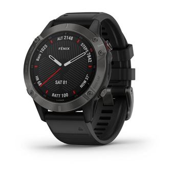 Garmin fenix Sapphire 47 mm DLC gris carbone