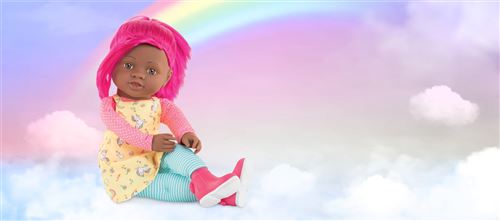 Corolle - Mes Rainbow Dolls, C&eacute;lena, 40cm, d&egrave;s 3 Ans, 9000300050