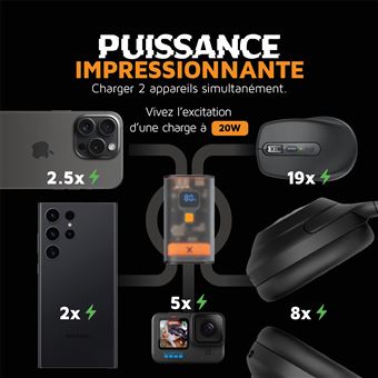 Xtorm 20W CyberCell Powerbank, XCP100, Batterie externe 10000 mAh, Approuvé pour l'aéropor
