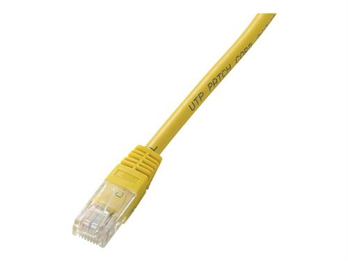 Equip Life - Cordon de raccordement - RJ-45 (M) pour RJ-45 (M) - 2 m - UTP - CAT 5e - moulé - jaune
