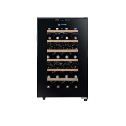 Climadiff CC28 - Cave à vin - pose libre - largeur : 45 cm - profondeur : 52.8 cm - hauteur : 73.5 cm - 70 litres - classe G - noir