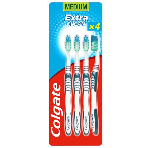 Colgate Brosse &agrave; Dents Extra Clean 4 Unit&eacute;s 4 Unidades