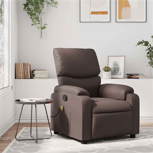 Non Communiqué Marron Vidaxl Fauteuil De Massage, Relaxation Similicuir