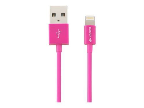 Kanex - Câble Lightning - USB mâle pour Lightning mâle - 1.2 m - rose - pour Apple iPad/iPhone/iPod (Lightning)