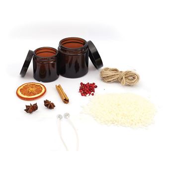 Kit DIY Bougies parfumées - Cannelle - 2 pcs